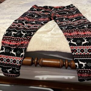 Festive Reindeer Patterned Womens Leggings XXL